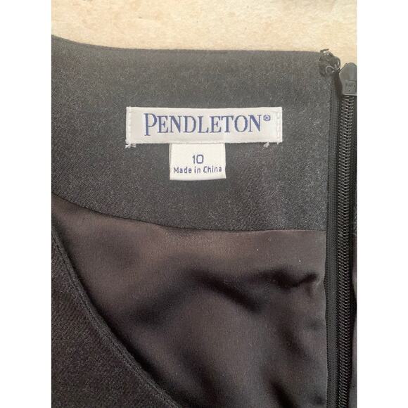 Pendleton womens size 10 medium wool gray shift dress new business casual - Picture 3 of 9